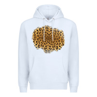 White leopard patch Premium Hoodie - Jasminsmagicworld