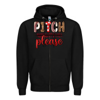 Black pitch please Zipper Hoodie - Zillion Design Studio