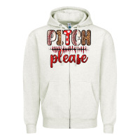 Oatmeal Heather pitch please Zipper Hoodie - Zillion Design Studio