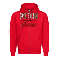 Red pitch please Zipper Hoodie - Zillion Design Studio