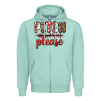 Seafoam pitch please Zipper Hoodie - Zillion Design Studio