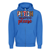 True Royal pitch please Zipper Hoodie - Zillion Design Studio