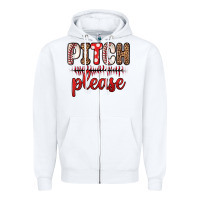 White pitch please Zipper Hoodie - Zillion Design Studio