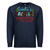 Navy santa s favorite respiratory therapist Premium Sweatshirt - JahusDesignShop