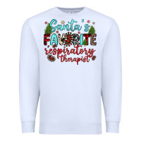 White santa s favorite respiratory therapist Premium Sweatshirt - JahusDesignShop