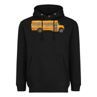 Black school bus Heavyweight Hoodie - FaDigitalArtStudio