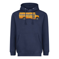 Navy school bus Heavyweight Hoodie - FaDigitalArtStudio
