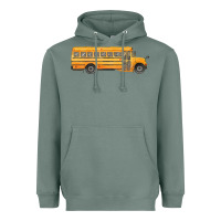 Sage school bus Heavyweight Hoodie - FaDigitalArtStudio