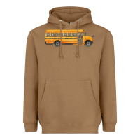 Toasted Coconut school bus Heavyweight Hoodie - FaDigitalArtStudio