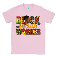 Bubblegum Pink black social worker Classic Tee - texasbilliewilder