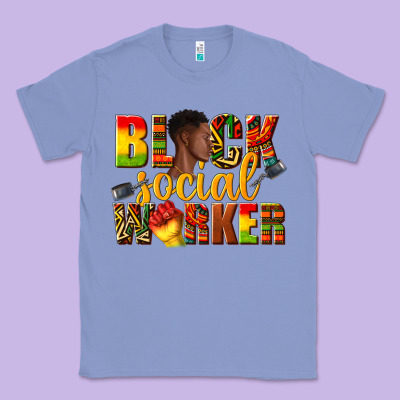 Classic Tee black social worker
