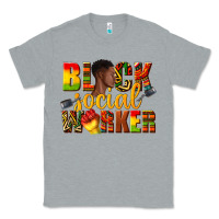 Heather Grey black social worker Classic Tee - texasbilliewilder