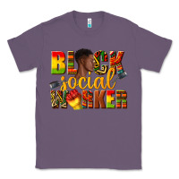 Lavender black social worker Classic Tee - texasbilliewilder