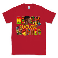 Red black social worker Classic Tee - texasbilliewilder