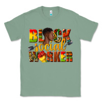 Sage black social worker Classic Tee - texasbilliewilder