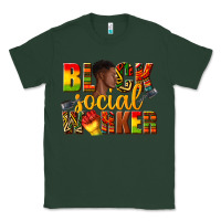 Sports Green black social worker Classic Tee - texasbilliewilder