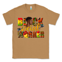 Toasted Coconut black social worker Classic Tee - texasbilliewilder