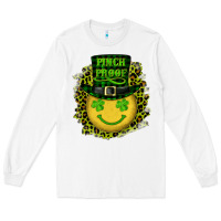 White st. patricks day pinch proof lucky face Long Sleeve Tee - RanaPortraitStore