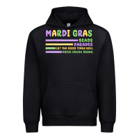 Black mardi gras beads Urban Hoodie - MaliasSmallBusiness