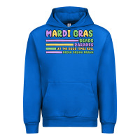 Cobalt mardi gras beads Urban Hoodie - MaliasSmallBusiness