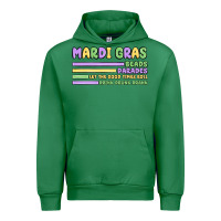 Emerald mardi gras beads Urban Hoodie - MaliasSmallBusiness
