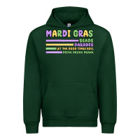 Forest Green mardi gras beads Urban Hoodie - MaliasSmallBusiness