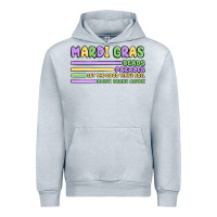 Heather Grey mardi gras beads Urban Hoodie - MaliasSmallBusiness