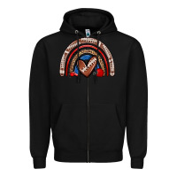 Black football rainbow Zipper Hoodie - Zillion Design Studio