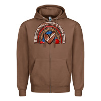 Chestnut football rainbow Zipper Hoodie - Zillion Design Studio