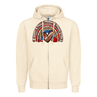 Sandshell football rainbow Zipper Hoodie - Zillion Design Studio