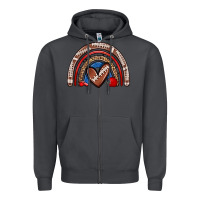 Smoke football rainbow Zipper Hoodie - Zillion Design Studio