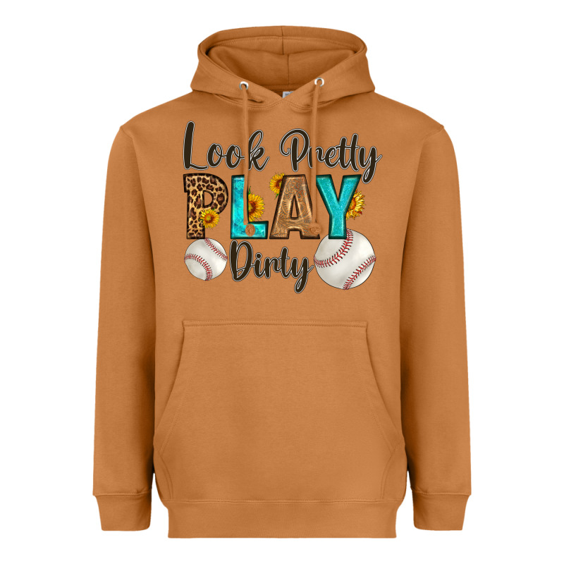 Look Pretty  Play Dirty Heavyweight Hoodie by HRA Design Shop | Teevron