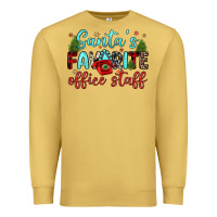 Antique Gold santa s favorite office staff Premium Sweatshirt - JahusDesignShop