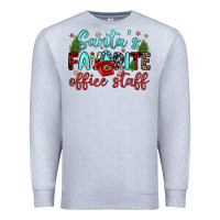 Heather Grey santa s favorite office staff Premium Sweatshirt - JahusDesignShop