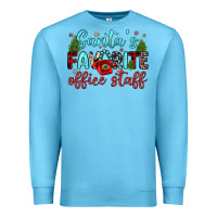 Ocean Blue santa s favorite office staff Premium Sweatshirt - JahusDesignShop