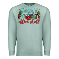 Seafoam santa s favorite office staff Premium Sweatshirt - JahusDesignShop