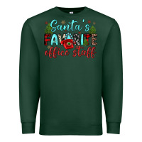Sports Green santa s favorite office staff Premium Sweatshirt - JahusDesignShop
