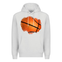 Dove Grey leopard basketball patch Premium Hoodie - Jasminsmagicworld