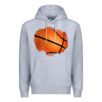 Heather Grey leopard basketball patch Premium Hoodie - Jasminsmagicworld