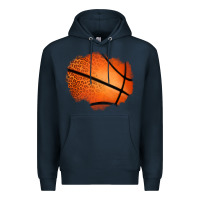 Navy leopard basketball patch Premium Hoodie - Jasminsmagicworld