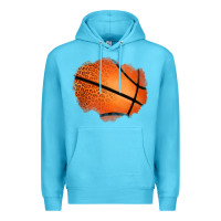 Ocean Blue leopard basketball patch Premium Hoodie - Jasminsmagicworld