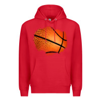 Red leopard basketball patch Premium Hoodie - Jasminsmagicworld