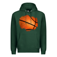 Sports Green leopard basketball patch Premium Hoodie - Jasminsmagicworld