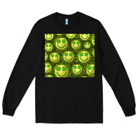 Black st. patricks day lucky face Long Sleeve Tee - RanaPortraitStore