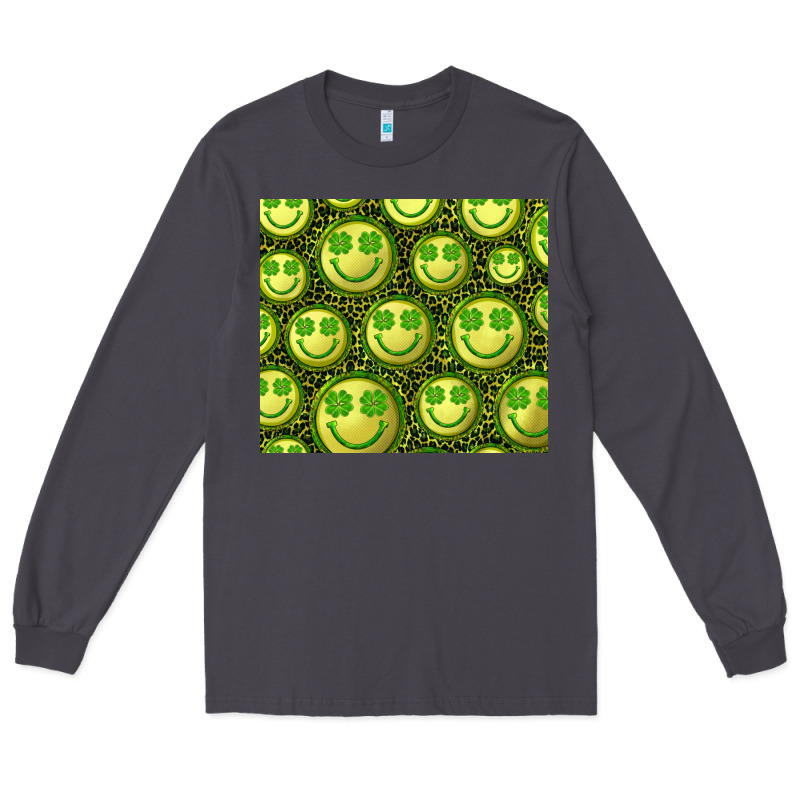 St. Patricks Day Lucky Face Long Sleeve Tee by RanaPortraitStore | Teevron