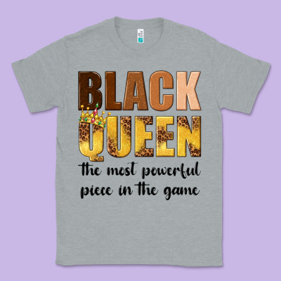 Classic Tee black queen the most powerful piece in the game