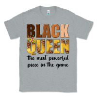 Heather Grey black queen the most powerful piece in the game Classic Tee - texasbilliewilder