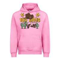 Fuchsia Pink 100 days y'all Urban Hoodie - MaliasSmallBusiness