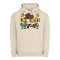 Pigment French Oak 100 days y'all Urban Hoodie - MaliasSmallBusiness