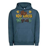 Pigment Midnight Navy 100 days y'all Urban Hoodie - MaliasSmallBusiness